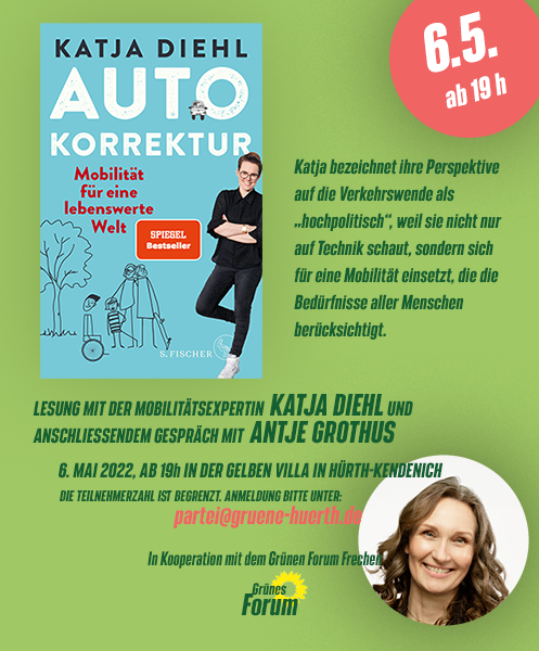 Grünes Forum: Lesung mit Katja Diehl